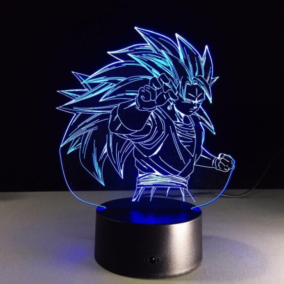 Dragon Ball Super Saiyan 3 Goku Color Changing Acrylic Panel Lamp - Saiyan Stuff - 1