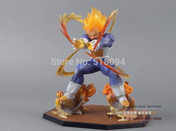 Dragon Ball Z - Super Saiyan Vegeta Action Figure 15cm Battle Edition - Saiyan Stuff