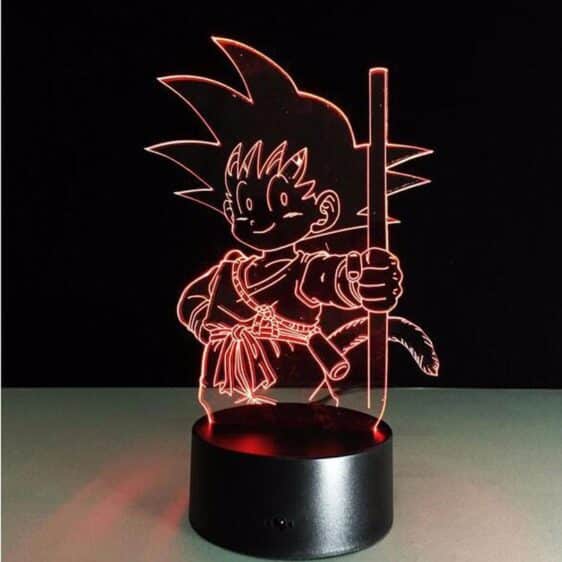 Dragon Ball Z Kid Goku Cute 7 Color Changing Acrylic Panel Lamp - Saiyan Stuff - 8