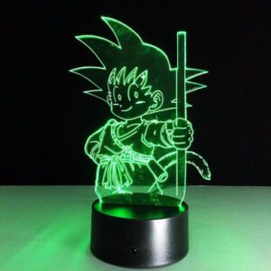 Dragon Ball Z Kid Goku Cute 7 Color Changing Acrylic Panel Lamp - Saiyan Stuff - 1