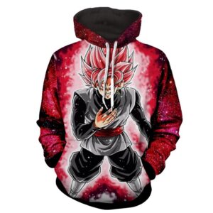 Dragon Ball Z Son Goku Black Super Saiyan Rose Hoodie