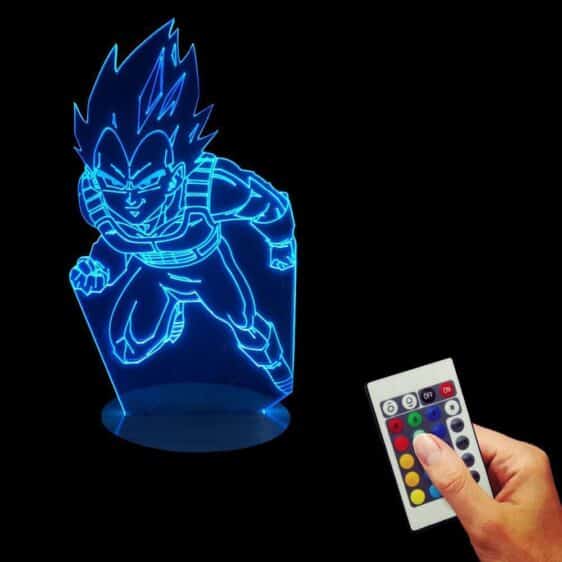 Dragon Ball Z Vegeta Super Saiyan Battle Attack 7 Color Changing Acrylic Panel Lamp - Saiyan Stuff - 5