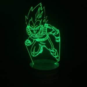 Dragon Ball Z Vegeta Super Saiyan Battle Attack 7 Color Changing Acrylic Panel Lamp - Saiyan Stuff - 2