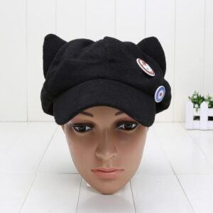 Evangelion EVA Asuka Cat Ears Badges Cosplay Peaked Cap Hat - Konoha Stuff - 2