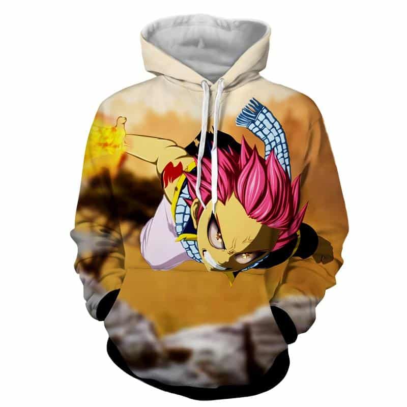 Fairy Tail Angry Serious Natsu Dragneel Dragon Form Hoodie