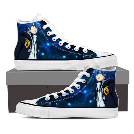 Fairy Tail Anime Jellal Fernandes Charming Smile Blue Shoes