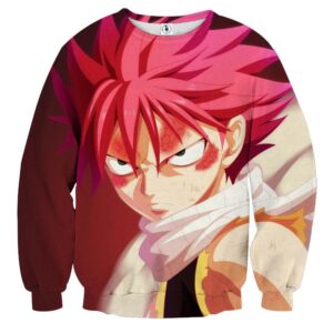 Fairy Tail Anime Natsu Dragneel Dragon Scale Face Sweatshirt