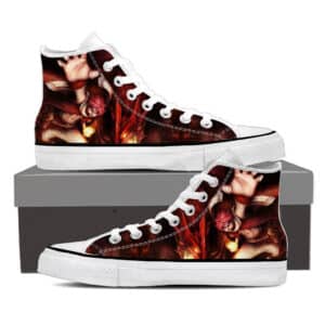 Fairy Tail Anime Natsu Fire Dragon Iron Fist Art Red Shoes