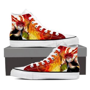 Fairy Tail Anime Wounded Natsu Dragneel Orange Flames Shoes