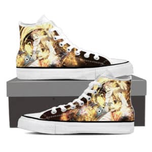 Fairy Tail Cute Natsu Dragneel Happy Flame Aura Yellow Shoes