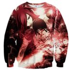 Fairy Tail Elegant Erza Fire Empress Armor Red 3D Sweatshirt