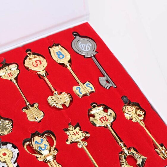 Fairy Tail Horoscope Spirit Gate Silver Golden Guild Symbol Keys Set Toy - Konoha Stuff - 5