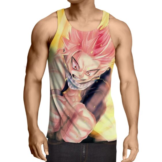 Fairy Tail Mage Natsu Dragneel Fire Attack Stunning Tank Top