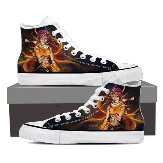 Fairy Tail Natsu Dragneel Fanart Hot Flaming Hand Epic Shoes