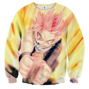 Fairy Tail Natsu Dragneel Flame Attack Stunning Sweatshirt