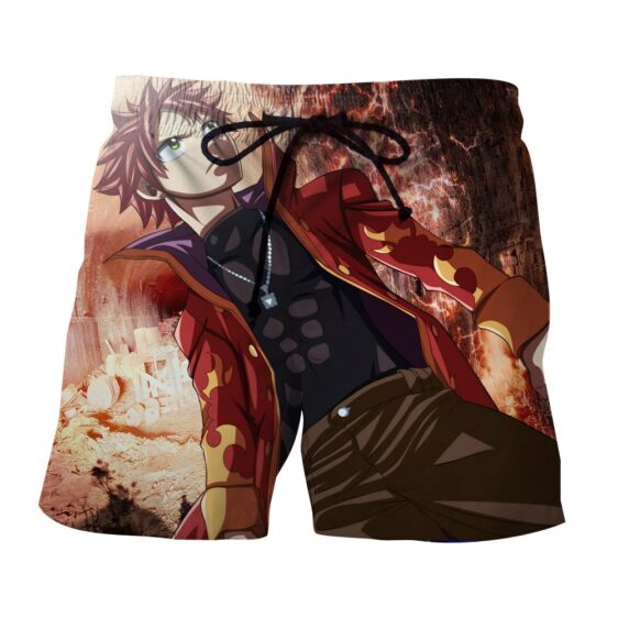 Fairy Tail Natsu Dragneel No Scarf Hot Flame Suit Boardshort