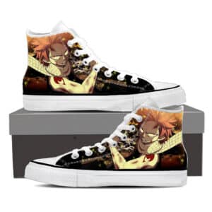 Fairy Tail Scary Natsu Dragneel Angry Wounded Face 3D Shoes