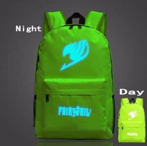 Fairy Tail Symbol Green Forest Glowing Luminous School Trendy Design Backpack - Konoha Stuff