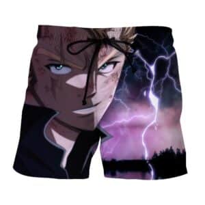 Fairy Tail Wounded Mage Laxus Dreyar Smirk Smile Boardshort