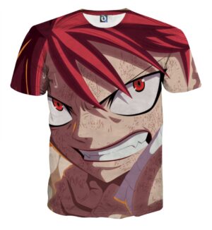 Fairy Tail Natsu Dragneel Worn Out But Won't Give Up T-shirt