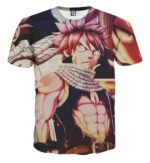 Fairy Tail Natsu Fire Dragon Slayer Serious Pose T-Shirt