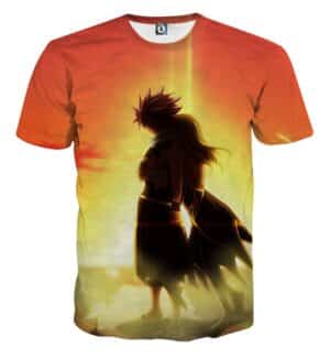 Fairy Tail Natsu And Lucy Sunset Back Hug Awesome T-Shirt