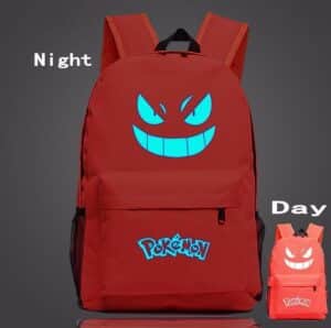 Pokemon GO Gengar Poison Type Red Shade School Bag Backpack - Konoha Stuff
