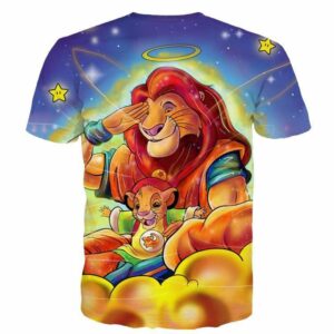 Goku Gohan Dragonball Lion King Simba Color Funny Galaxy T-Shirt - Saiyan Stuff - 2