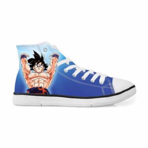 Goku Spirit Bomb Genki Dama Skill Blue Sneakers Converse Shoes