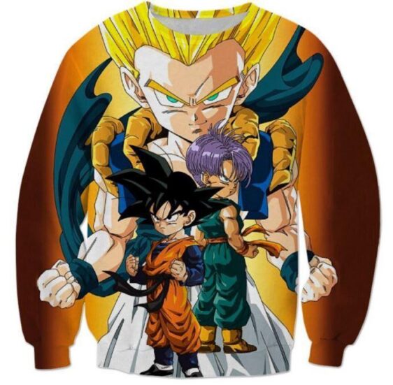 Goten Trunks Gotenks Super Saiyan 3D Sweatshirt - Saiyan Stuff