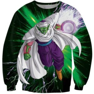 Green Z-Fighter Super Warrior Piccolo Dragon Ball Sweatshirt - Saiyan Stuff