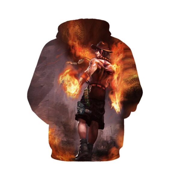 Funny One Piece Amazing Mysterious D. Ace Cool Dope 3D Hoodie - Konoha Stuff