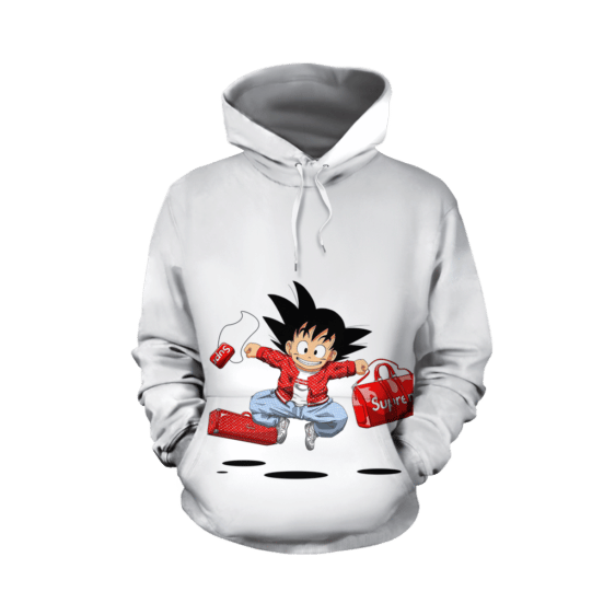 Dragon Ball Z Supreme Bag Red Shirt Son Goku White Hoodie