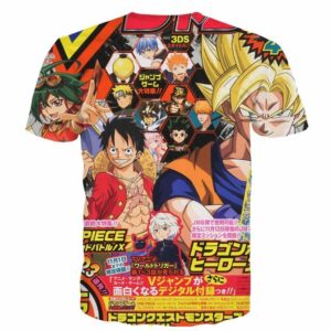 Japanese Style 3D One Piece DBZ Naruto Bleach Anime Dope T-Shirt - Konoha Stuff