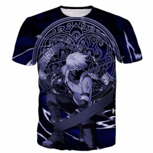 Kakashi Hatake Naruto Dark Blue Religion Mystic Stylish 3D T-Shirt - Konoha Stuff