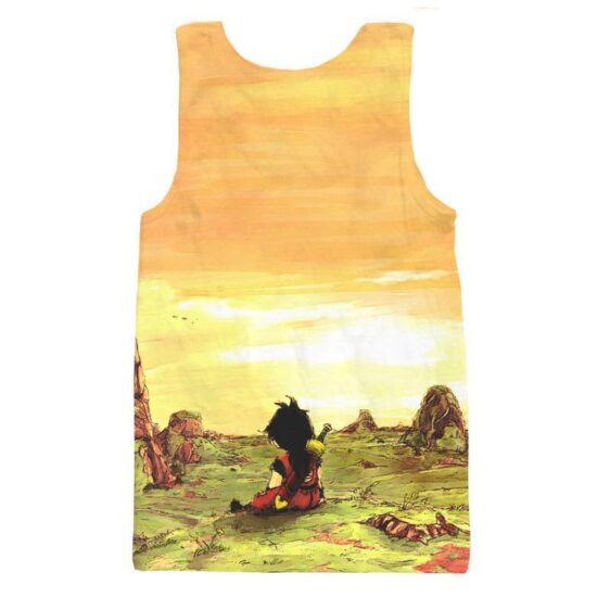 Kid Young Gohan Break Wasteland Landscape Beautiful Tank Top - Saiyan Stuff