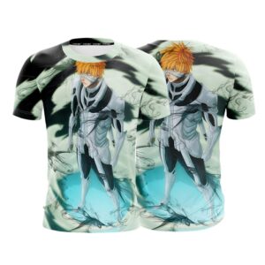 Bleach Kurosaki Ichigo Daunting Look Artistic Style T-Shirt