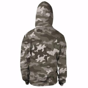 Majin Vegeta Camo Military Camouflage Dab Dance Grey Hoodie - Saiyan Stuff - 2