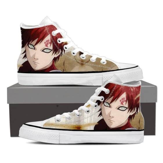 Naruto Anime Gaara Of The Sand Fifth Kazekage Sneakers Shoes