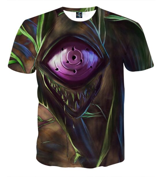 Naruto Anime Scary Ten-Tailed Beast With Rinnegan 3D T-Shirt