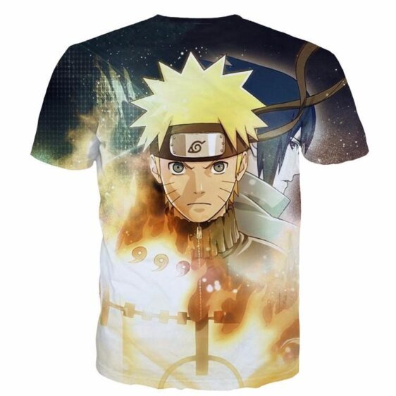 Naruto Anime Uzumaki Sasuke Kyuubi Yellow 3D T-Shirt - Konoha Stuff