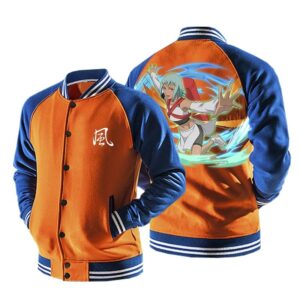 Naruto Fu Jinchuriki Bug-Style Jutsu Orange Baseball Jacket