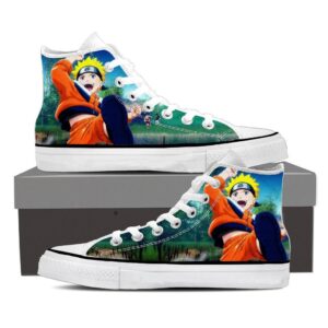 Naruto Kid Anime Fan Art Full Print Trendy 3D Sneakers Shoes