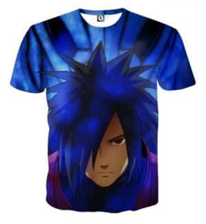 Naruto Shippuden Fierce Uchiha Madara Blue Susanoo T-Shirt
