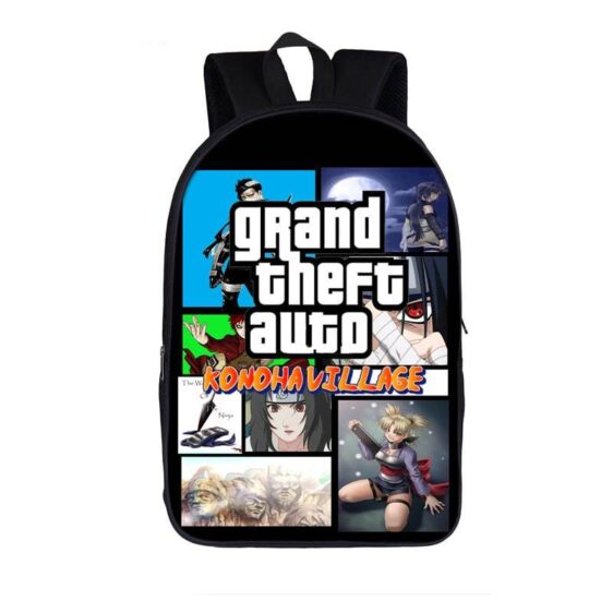 Naruto Shippuden Konoha Village Grand Theft Auto Backpack