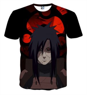 Naruto Shippuden Resurrected Madara Uchiha Black T-Shirt