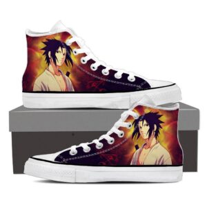 Naruto Shippuden Sasuke Uchiha Fire Release Sneakers Shoes