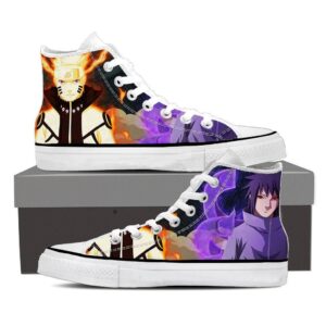 Naruto Six Paths Sage Mode And Sasuke Susanoo Sneakers Shoes