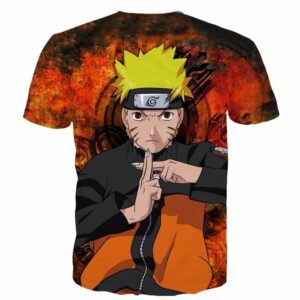 Naruto Uzumaki Combo Shadow Clone Jutsu Skill Vintage T-shirt - Konoha Stuff - 2