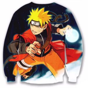 Naruto Uzumaki Cool 3D Full Print Crewneck Sweatshirt - Konoha Stuff